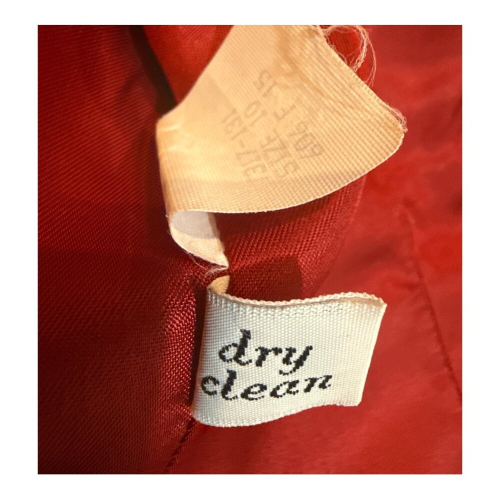 Pendleton Size 10 Red Collarless 3-Button 2-Pocke… - image 7